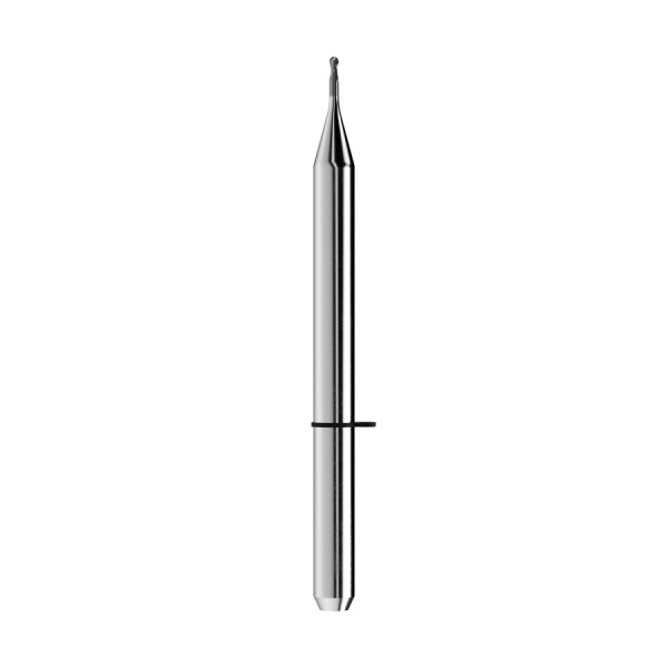 solid carbide ballnose end mill Ø0,7mm, optimized for machining zirconium oxide