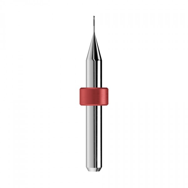 solid carbide ballnose end mill Ø0,6mm, optimized for machining zirconium oxide