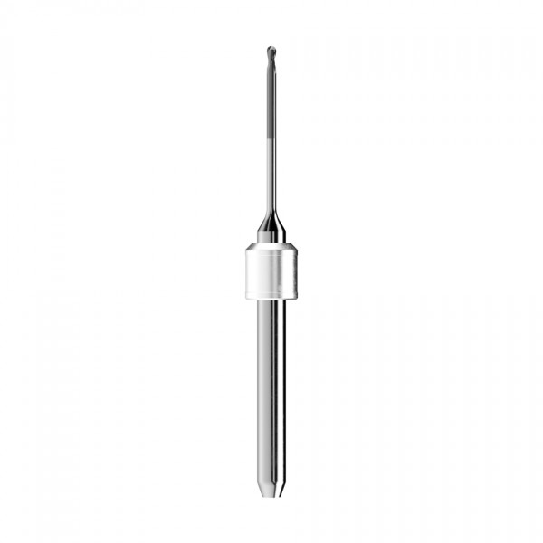 solid carbide ballnose end mill Ø1mm, optimized for machining composite