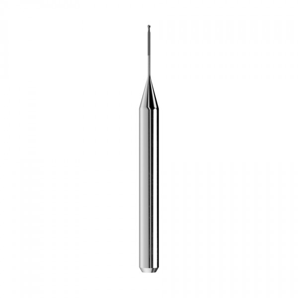 solid carbide ballnose end mill Ø0,6mm, optimized for machining zirconium oxide