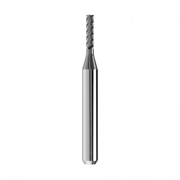 solid carbide end mill Ø3mm, optimized for machining CoCr, titanium