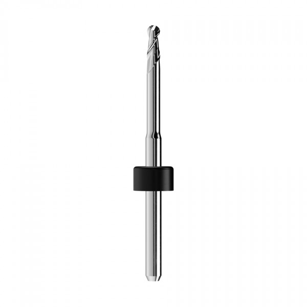 solid carbide ballnose end mill Ø2,5mm, optimized for machining zirconium oxide, PMMA, wax