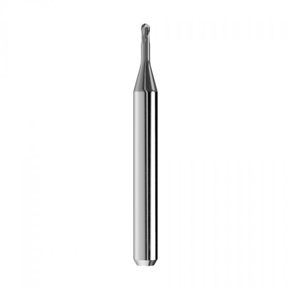 solid carbide ballnose end mill Ø1,5mm, optimized for machining CoCr