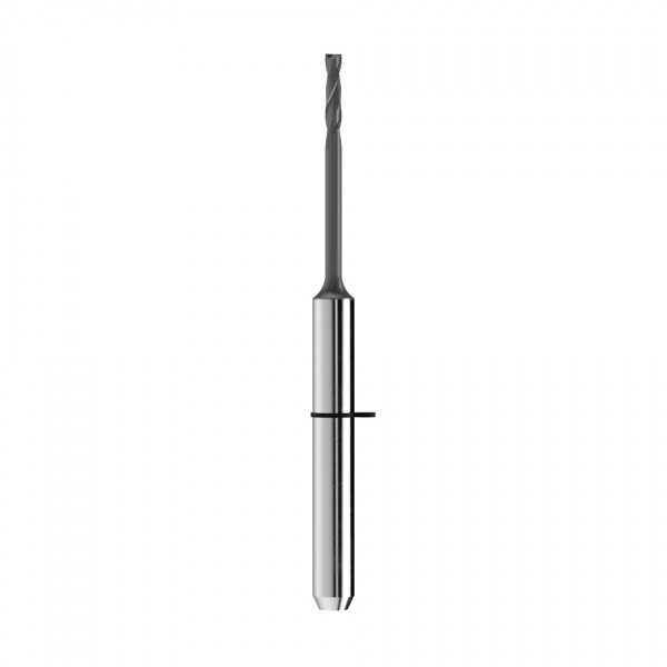 solid carbide end mill Ø1,2mm, optimized for machining zirconium oxide, PMMA, PEEK