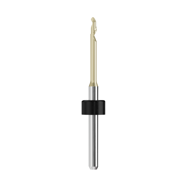 solid carbide ballnose end mill Ø2,0mm, optimized for machining PMMA, PEEK, wax