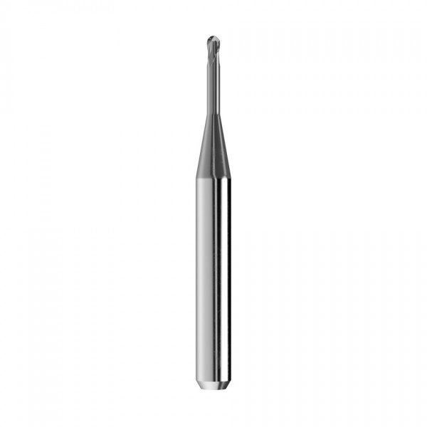 solid carbide ballnose end mill Ø1,5mm, optimized for machining titanium