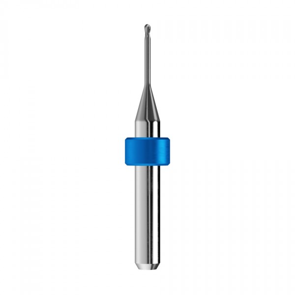 solid carbide ballnose end mill Ø1,5mm, optimized for machining composite