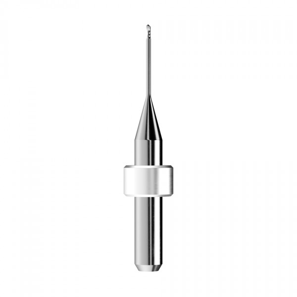 solid carbide ballnose end mill Ø1mm, optimized for machining PMMA, PEEK, wax