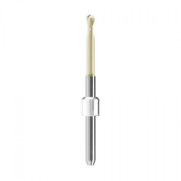 solid carbide ballnose end mill Ø2,5mm, optimized for machining zirconium oxide