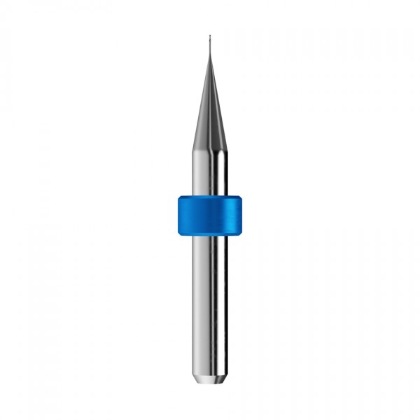 solid carbide ballnose end mill Ø0,3mm, optimized for machining CoCr, titanium