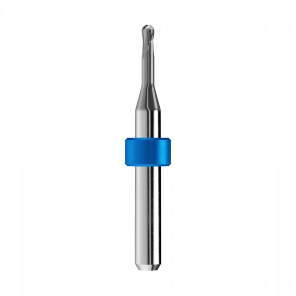 solid carbide ballnose end mill Ø3mm, optimized for machining CoCr, titanium