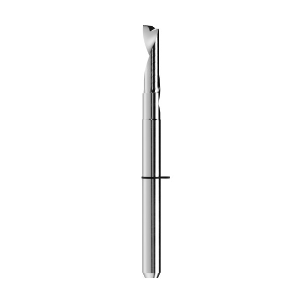 end mill Ø3mm, optimized for machining PMMA, PEEK, wax