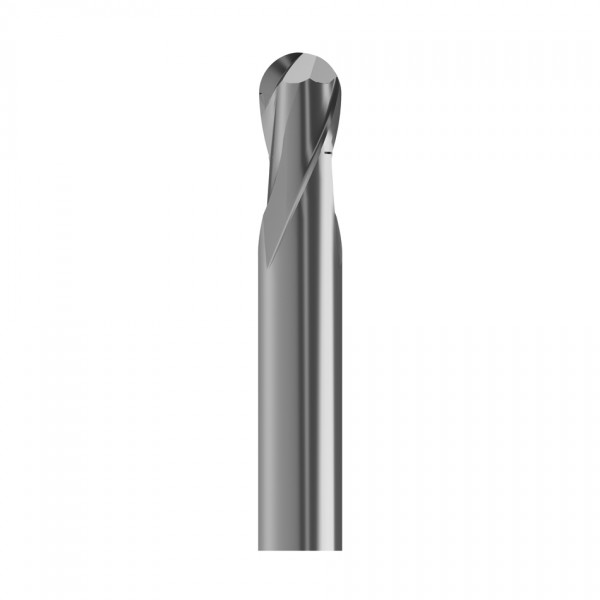 solid carbide ballnose end mill Ø1mm, optimized for machining composite