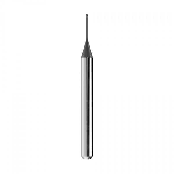 solid carbide ballnose end mill Ø0,6mm, optimized for machining zirconium oxide