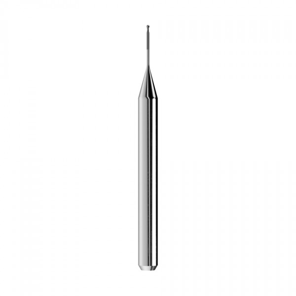 solid carbide ballnose end mill Ø0,6mm, optimized for machining zirconium oxide