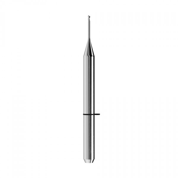 solid carbide ballnose end mill Ø0,6mm, optimized for machining plaster