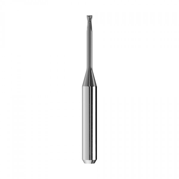 solid carbide end mill Ø1,5mm, optimized for machining CoCr, titanium