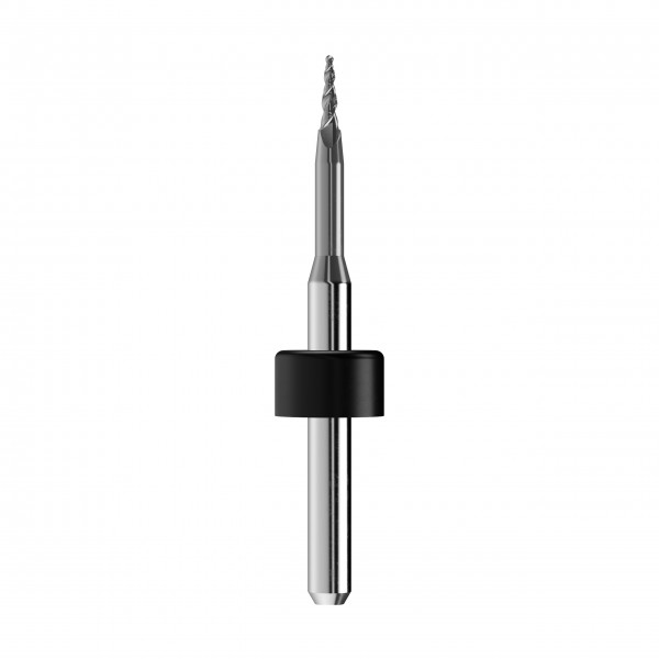 solid carbide ballnose end mill Ø0,6mm, optimized for machining CoCr, titanium