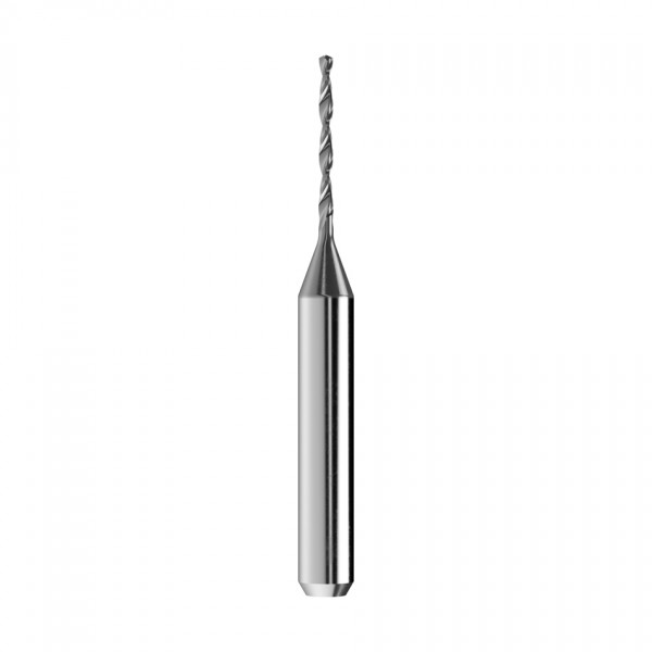 solid carbide twist drill Ø1,5mm, optimized for machining CoCr, titanium