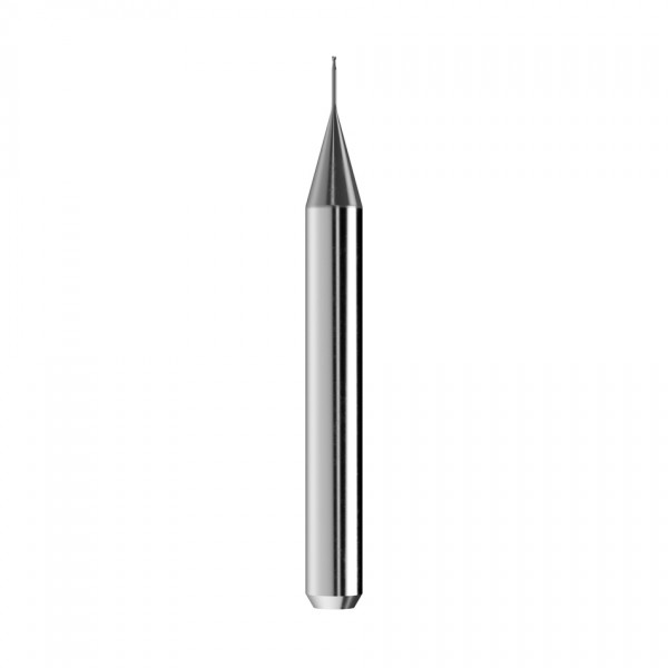 solid carbide end mill Ø0,5mm, optimized for machining titanium