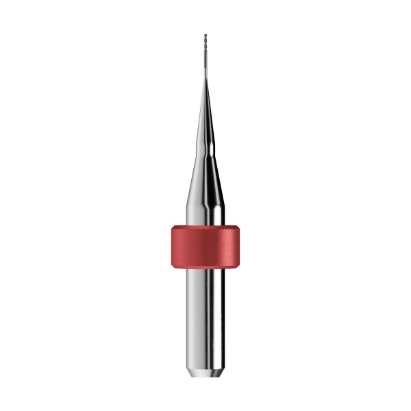 solid carbide ballnose end mill Ø0,5mm, optimized for machining zirconium oxide