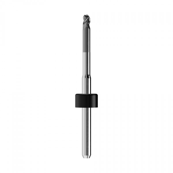 solid carbide ballnose end mill Ø2,5mm, optimized for machining zirconium oxide