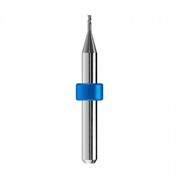 solid carbide end mill Ø1,5mm, optimized for machining titanium, CoCr