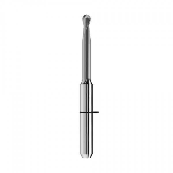 solid carbide ballnose end mill Ø2mm, optimized for machining composite