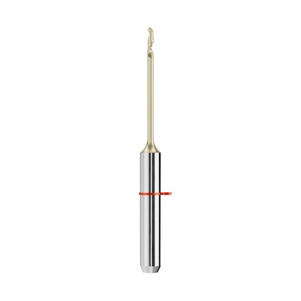 solid carbide ballnose end mill Ø1,0mm, optimized for machining PMMA, PEEK, wax