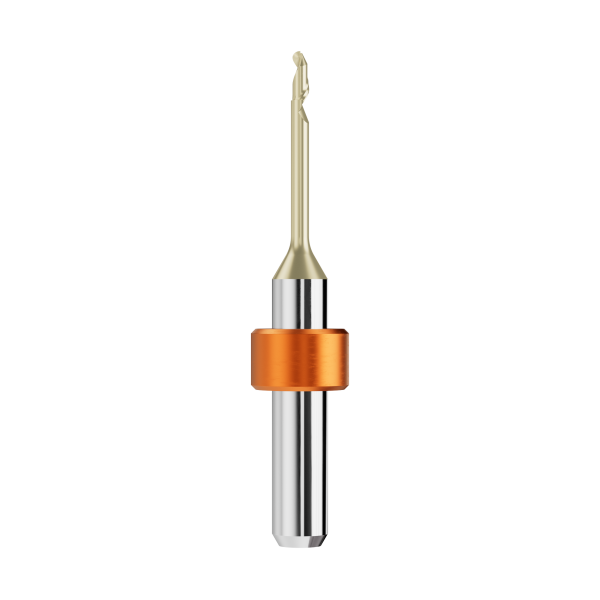 solid carbide ballnose end mill Ø2,0mm, optimized for machining PMMA, PEEK, wax