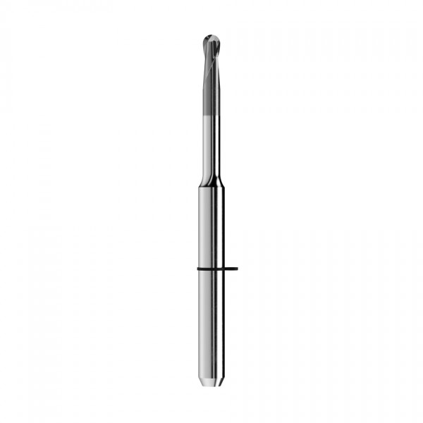 solid carbide ballnose end mill Ø2mm, optimized for machining composite