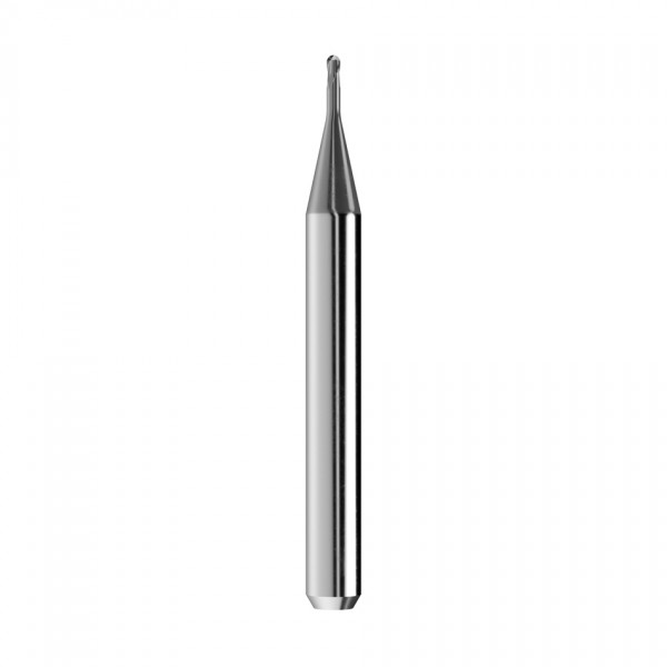 solid carbide ballnose end mill Ø1mm, optimized for machining CoCr