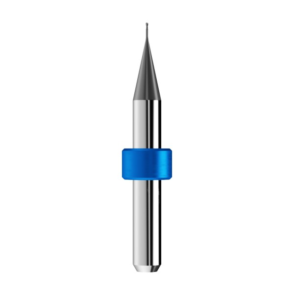 solid carbide ballnose end mill Ø0,6mm, optimized for machining CoCr, titanium