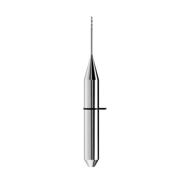 solid carbide ballnose end mill Ø0,6mm, optimized for machining zirconium oxide, PMMA, wax