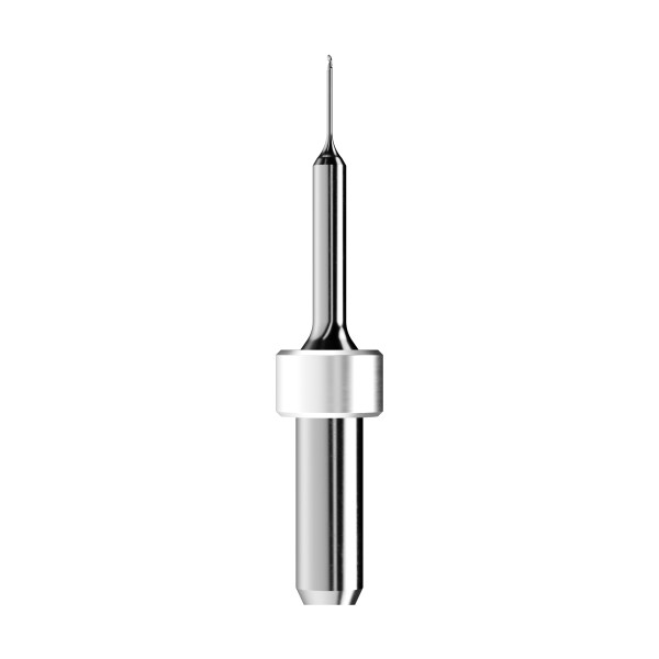 solid carbide ballnose end mill Ø0,5mm, optimized for machining PMMA, wax
