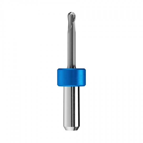 solid carbide ballnose end mill Ø3mm, optimized for machining CoCr, titanium