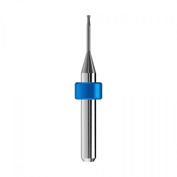 solid carbide end mill Ø1,5mm, optimized for machining CoCr, titanium