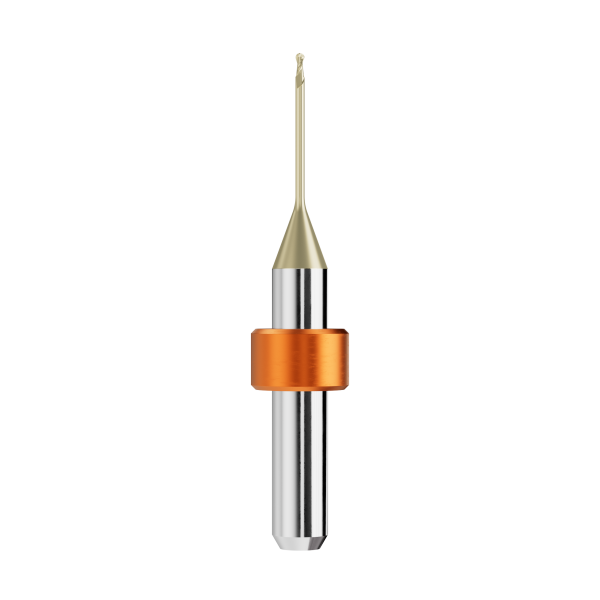 VHM-Radiusfräser Ø1,0mm, optimiert für die Zirkonoxid, PMMA, Wachs-Bearbeitung