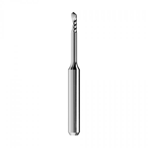 solid carbide ballnose end mill Ø2mm, optimized for machining PMMA, PEEK, wax