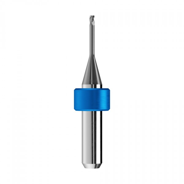 solid carbide torus end mill Ø1,5mm, optimized for machining titanium, CoCr