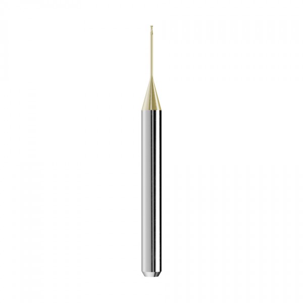 solid carbide end mill Ø0,6mm, optimized for machining zirconium oxide