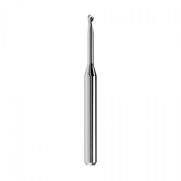 solid carbide ballnose end mill Ø2mm, optimized for machining plaster