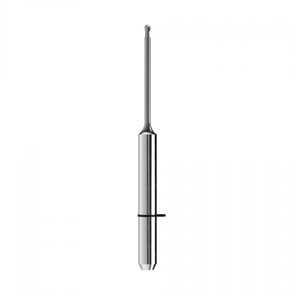 solid carbide ballnose end mill Ø1mm, optimized for machining composite