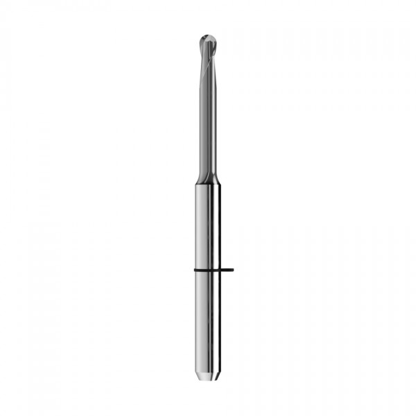 solid carbide ballnose end mill Ø2mm, optimized for machining composite