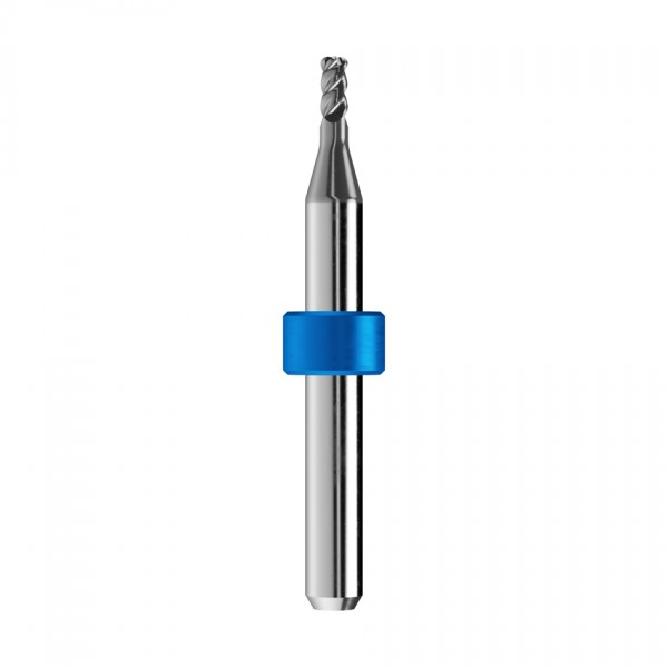 solid carbide torus end mill Ø3mm, optimized for machining CoCr, titanium