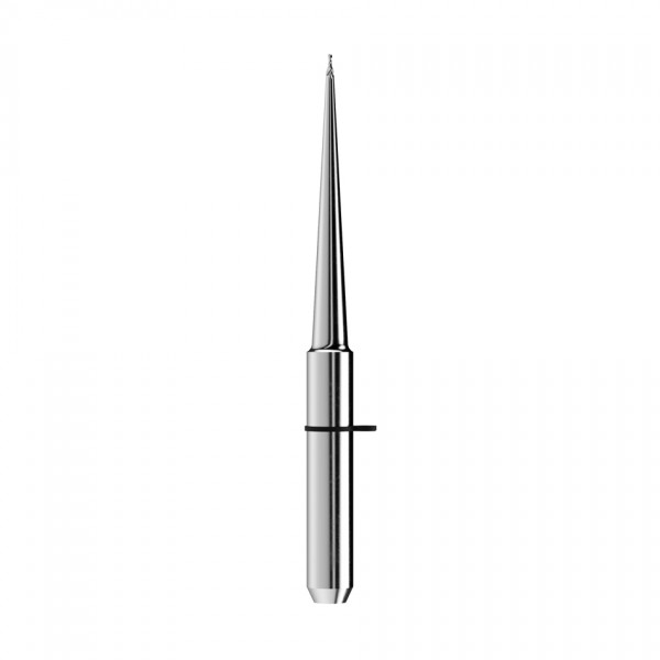 solid carbide ballnose end mill Ø0,3mm, optimized for machining zirconium oxide, PMMA, PEEK