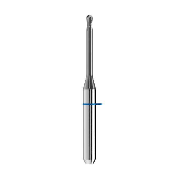 solid carbide ballnose end mill Ø1,5mm, optimized for machining CoCr, titanium