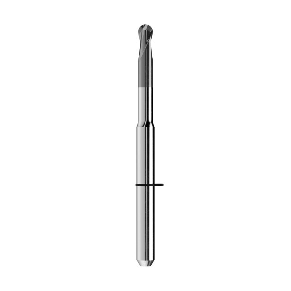 solid carbide ballnose end mill Ø2,5mm, optimized for machining zirconium oxide