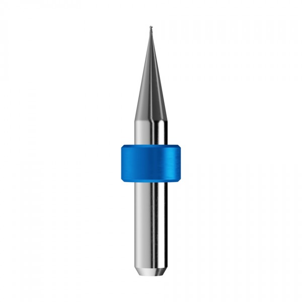 solid carbide ballnose end mill Ø0,6mm, optimized for machining CoCr, titanium