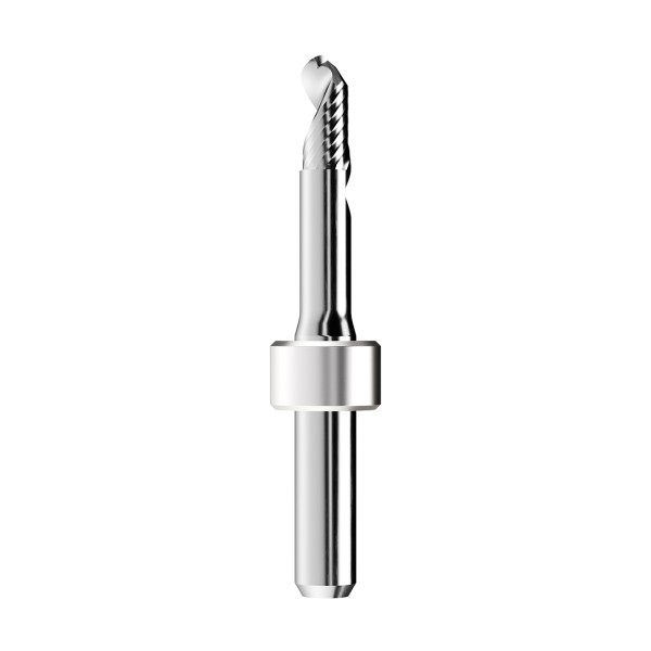 solid carbide ballnose end mill Ø5mm, optimized for machining PMMA, PEEK, wax